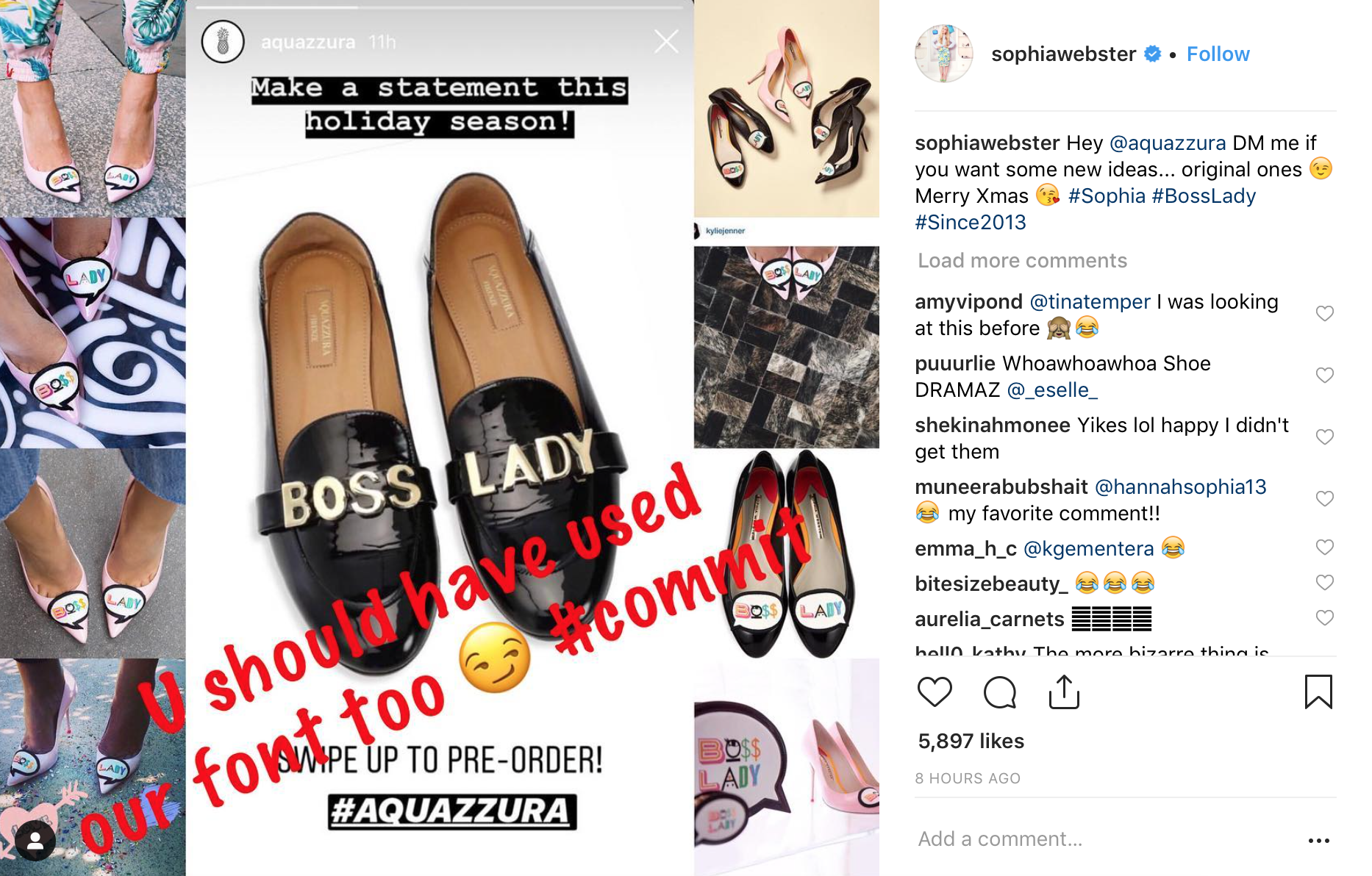aquazzura boss lady shoes