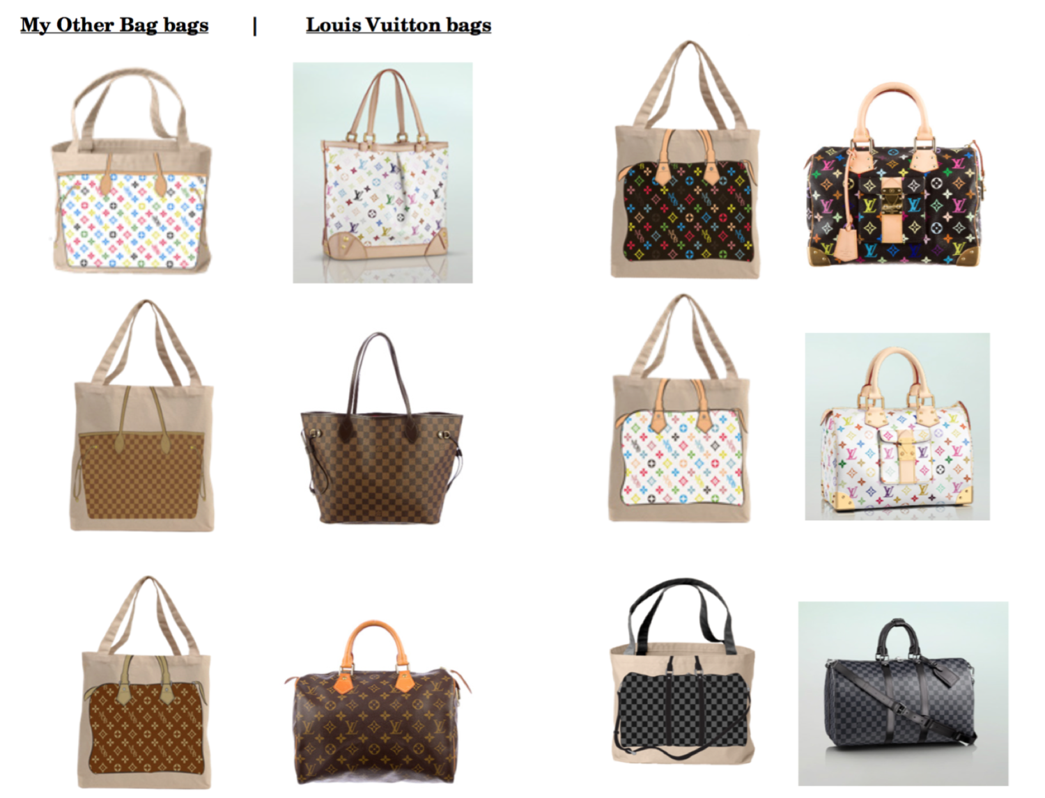 Louis Vuitton Trademark And Copyright Claims My Other Bag