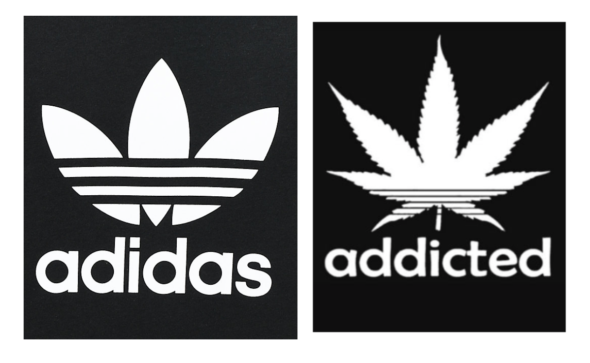 adidas weed logo