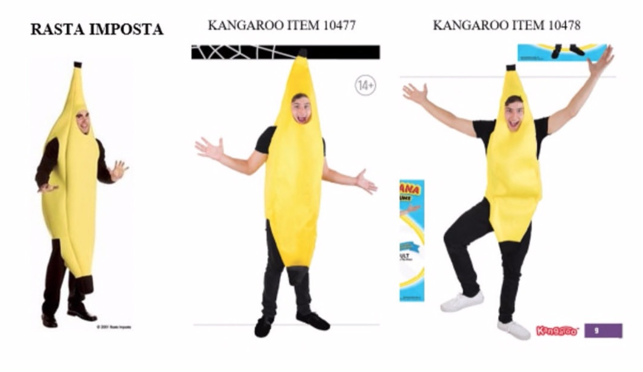  Rasta Imposta’s costume (left) & Kangaroo’s costumes (right) 