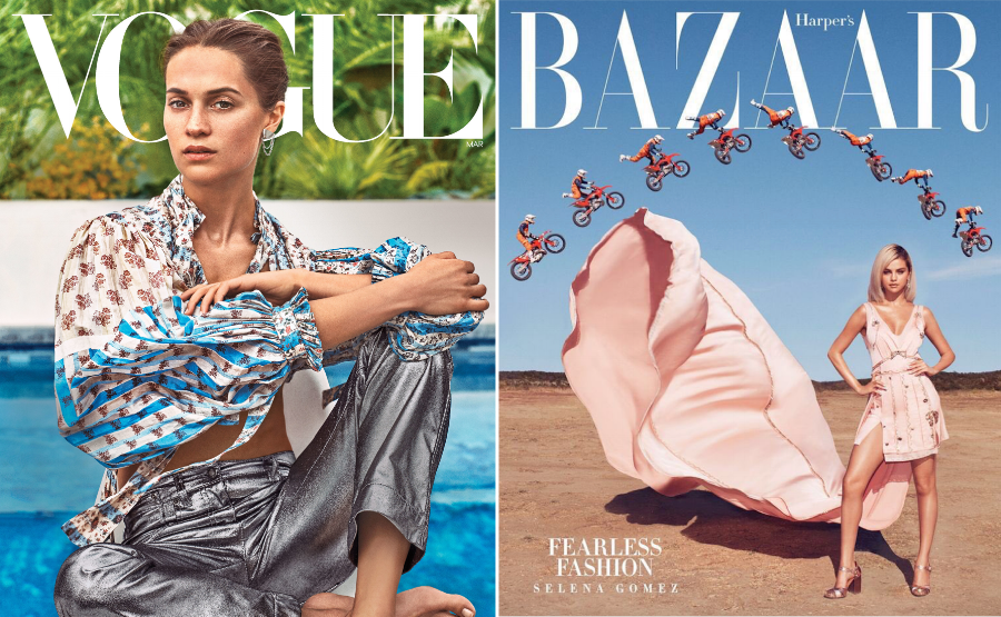 image: Vogue, Harper's Bazaar