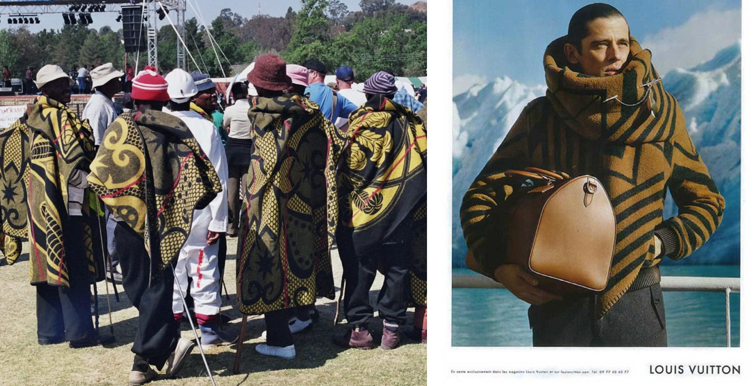 Louis Vuitton's latest Basotho Blanket Inspired Range