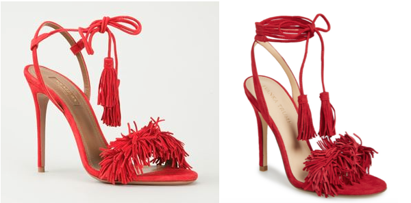  Aquazzura's shoe (left) & Ivanka Trump's (right) 