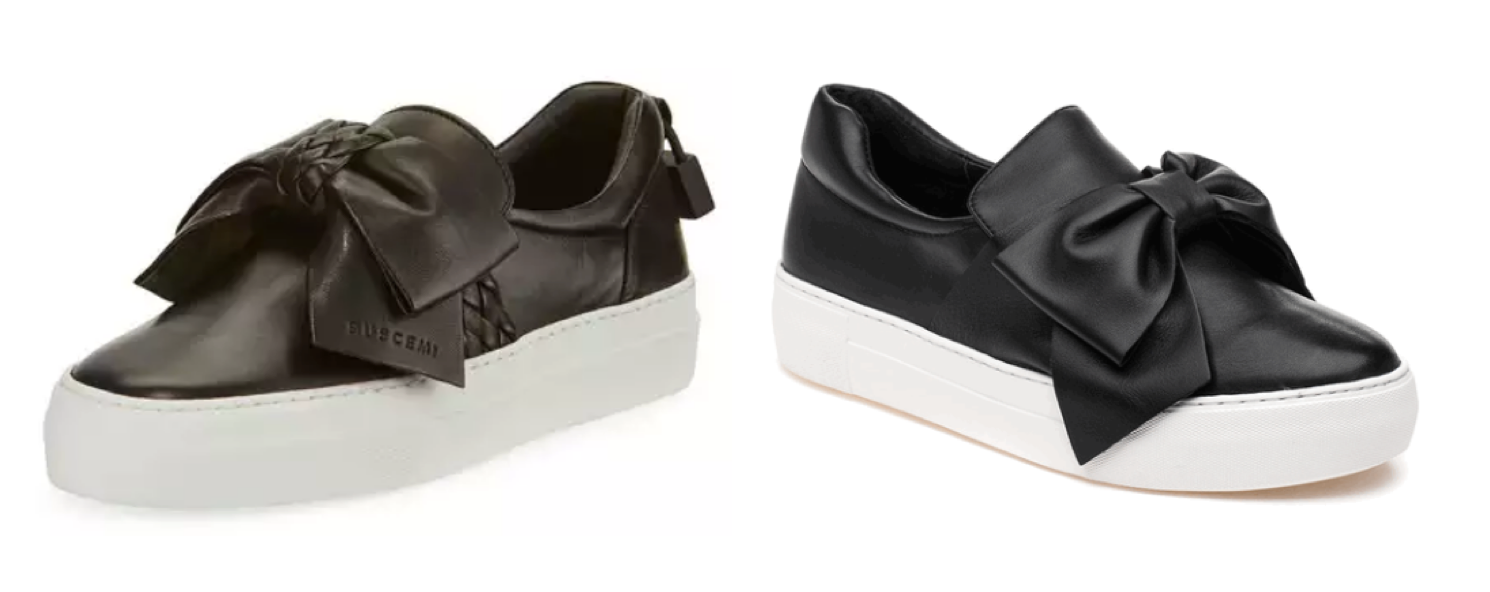  Buscemi 40MM Bow show (left) and J/Slides version (right) 