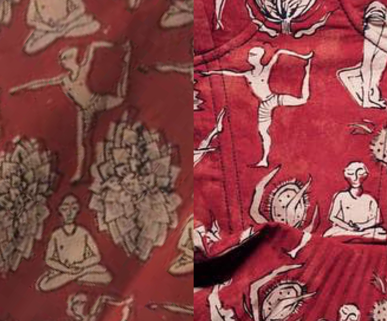  People Tree's print (left) & Dior's print (right) 