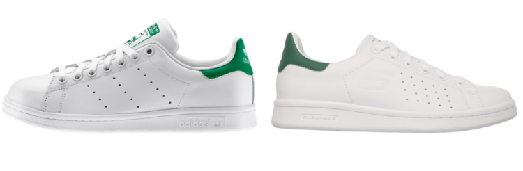  image: adidas Stan Smith (left) & Skechers Onix (right) 