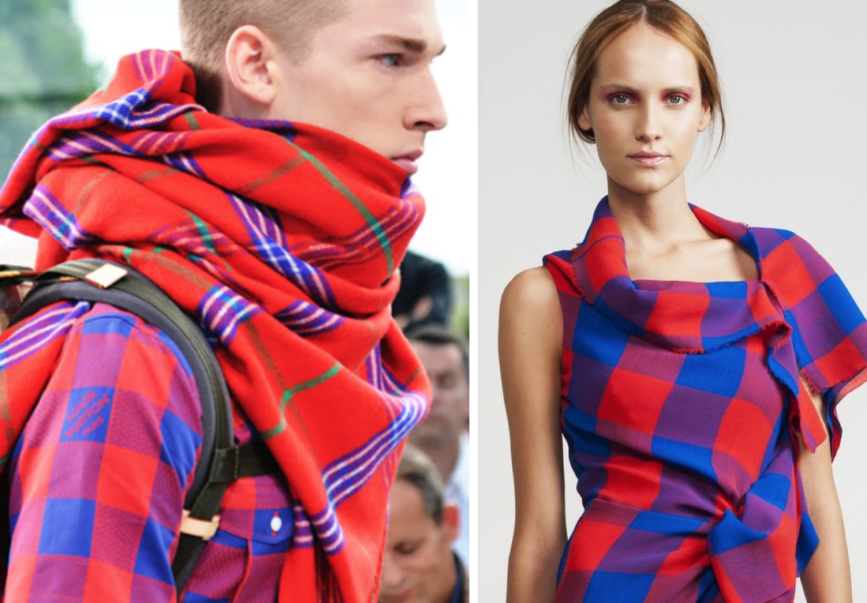 Louis Vuitton (left) & Thakoon (right)