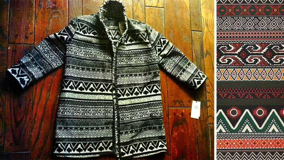 Ivanka Trump coat (left) & Unicolors' copyright-protected print (right)