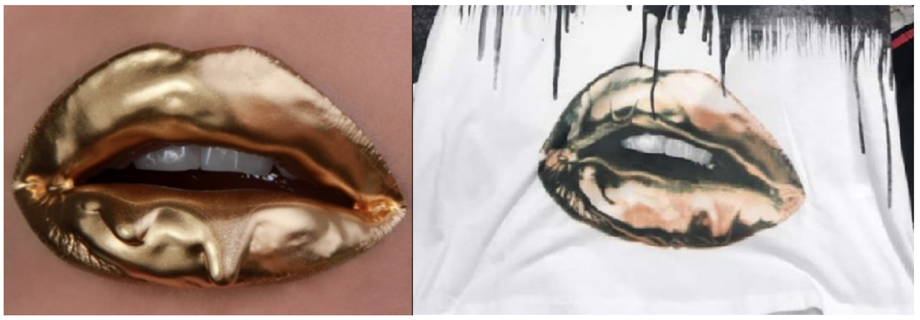 Haggerty’s Liquid Gold (left) & Guess’ t-shirt (right)