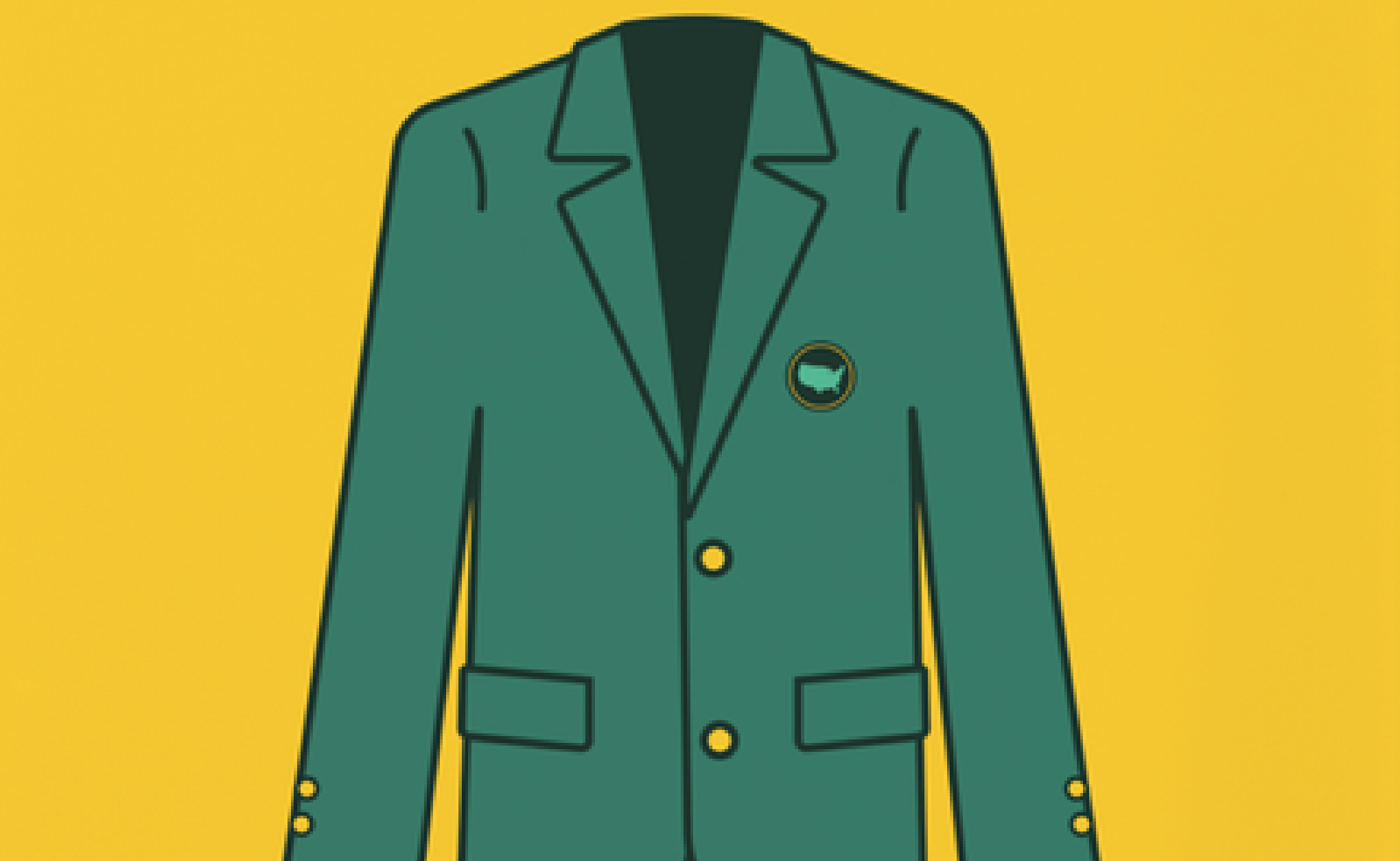 The Green and Gold of the Masters Jacket Are a Federally Registered