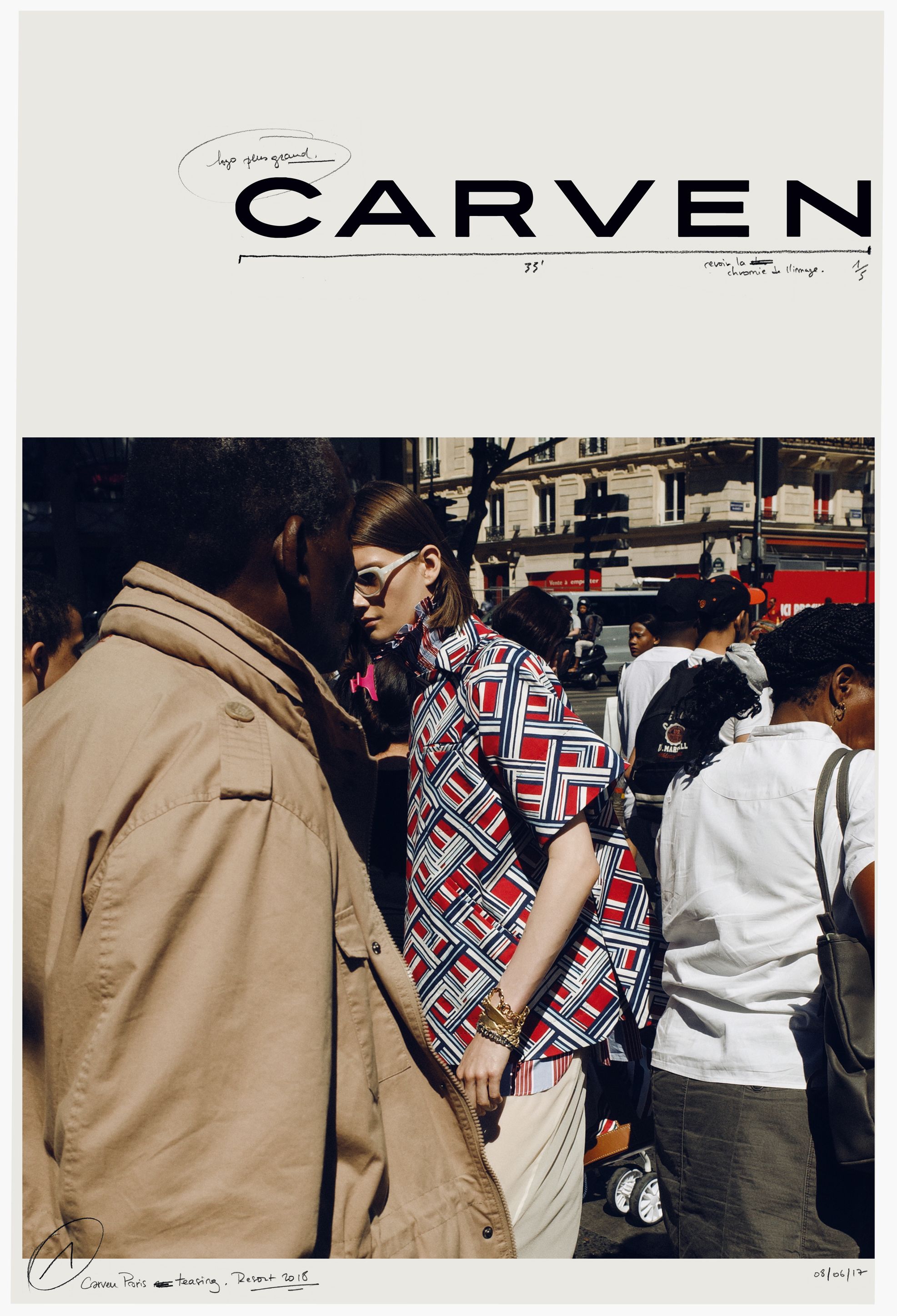 A model in a Carven ad
