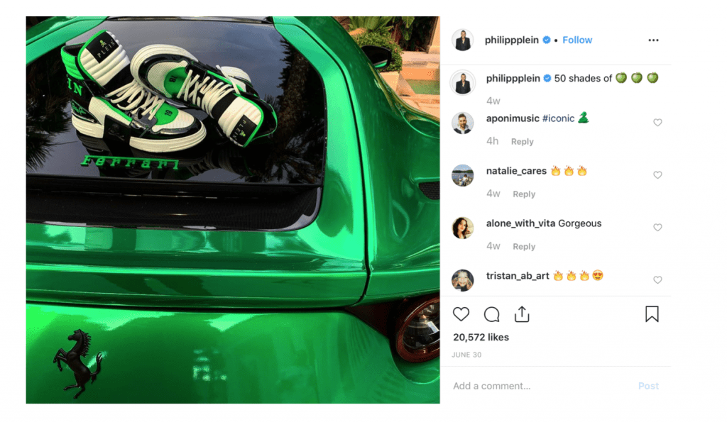 philipp plein green ferrari