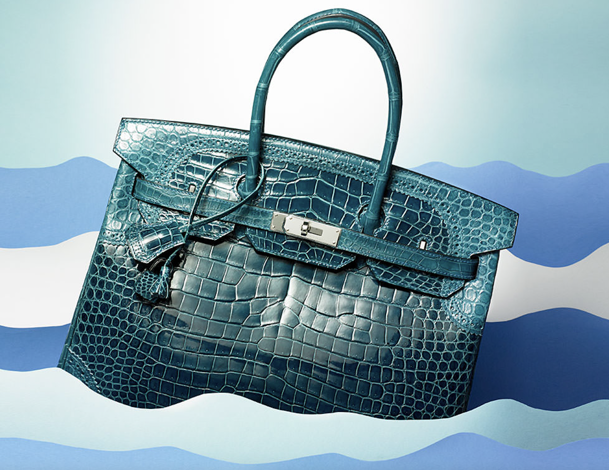 Sold at Auction: HERMES BIRKIN BLUE JEAN LEATHER HAND BAG