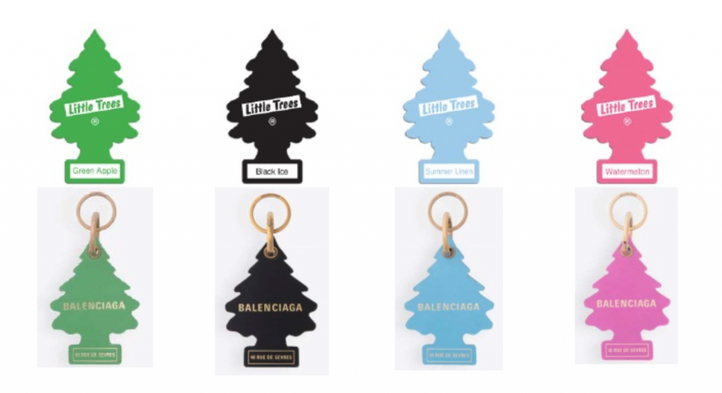 Balenciaga is Being Sued Copying CAR-FRESHNER's Tree for a $275 - The Law