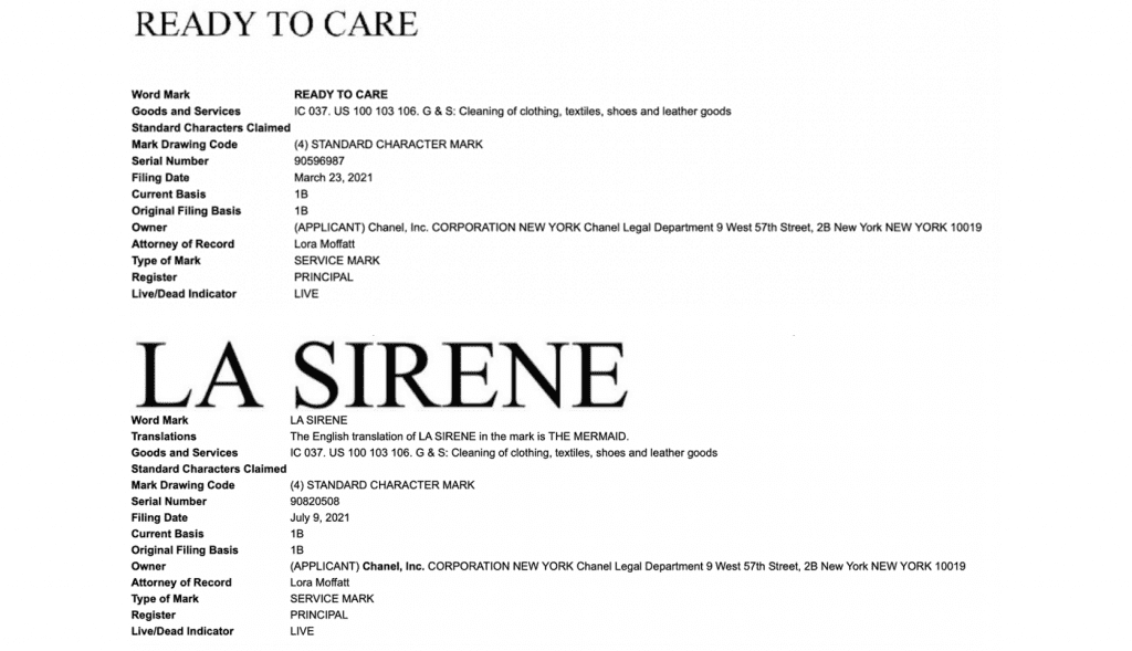 As Luxury Brands Look to Repairs, a Handful of New Trademark