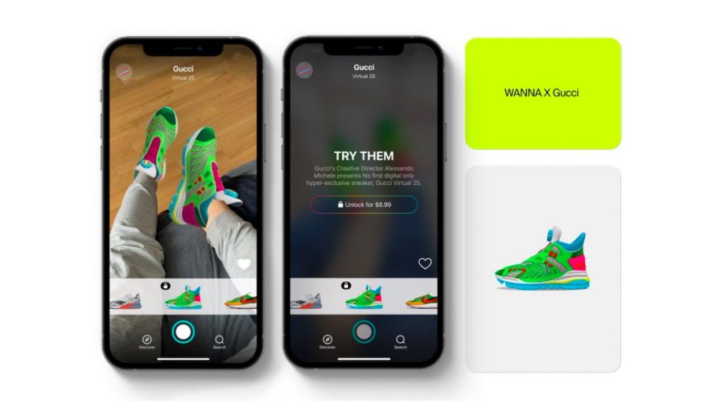 Gucci's virtual sneakers