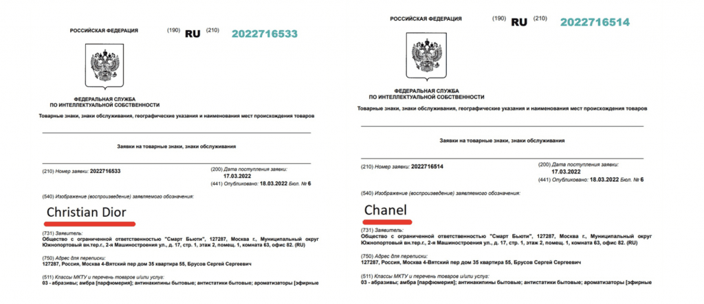 Russia Trademarks