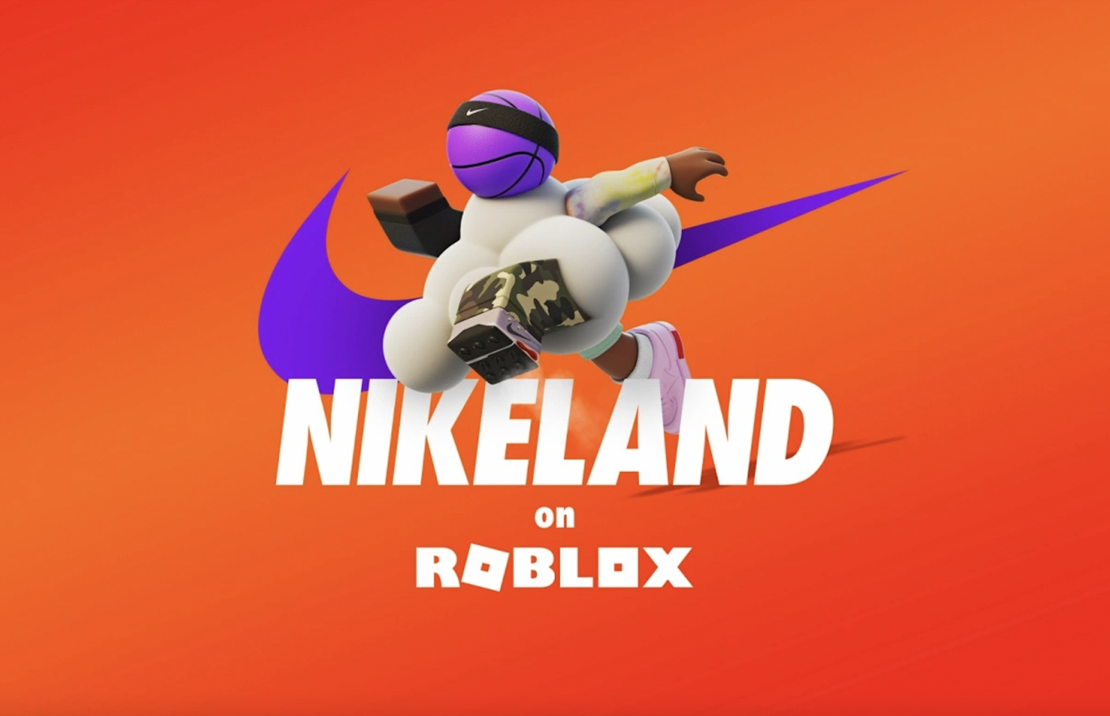 A Nikeland on Roblox ad campaign