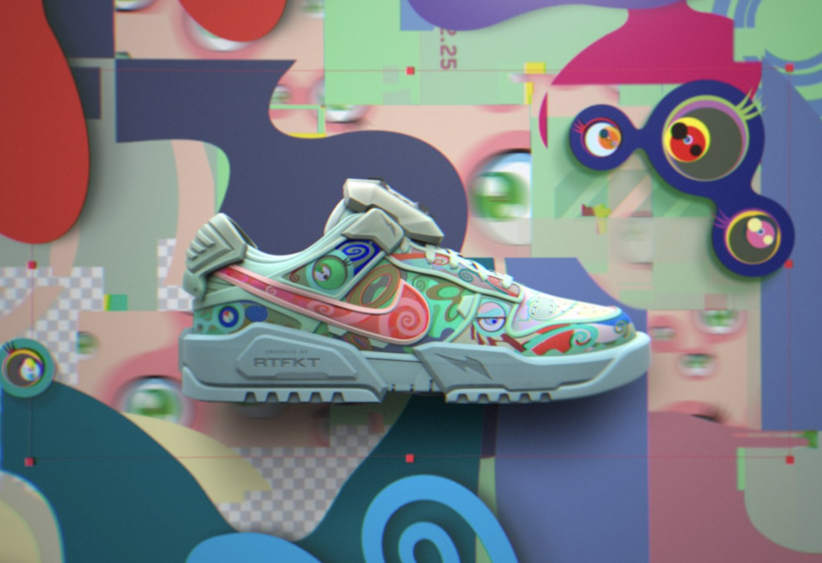A Nike RTFKY virtual sneaker