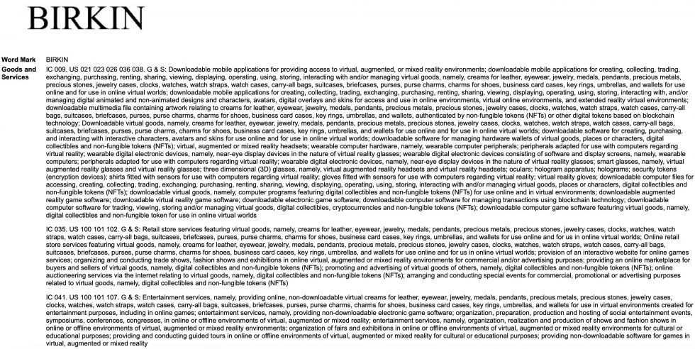 A Look At Hermès' Metaverse-Focused Trademark Applications - The Fashion Law 2 Hermès Metaverse
