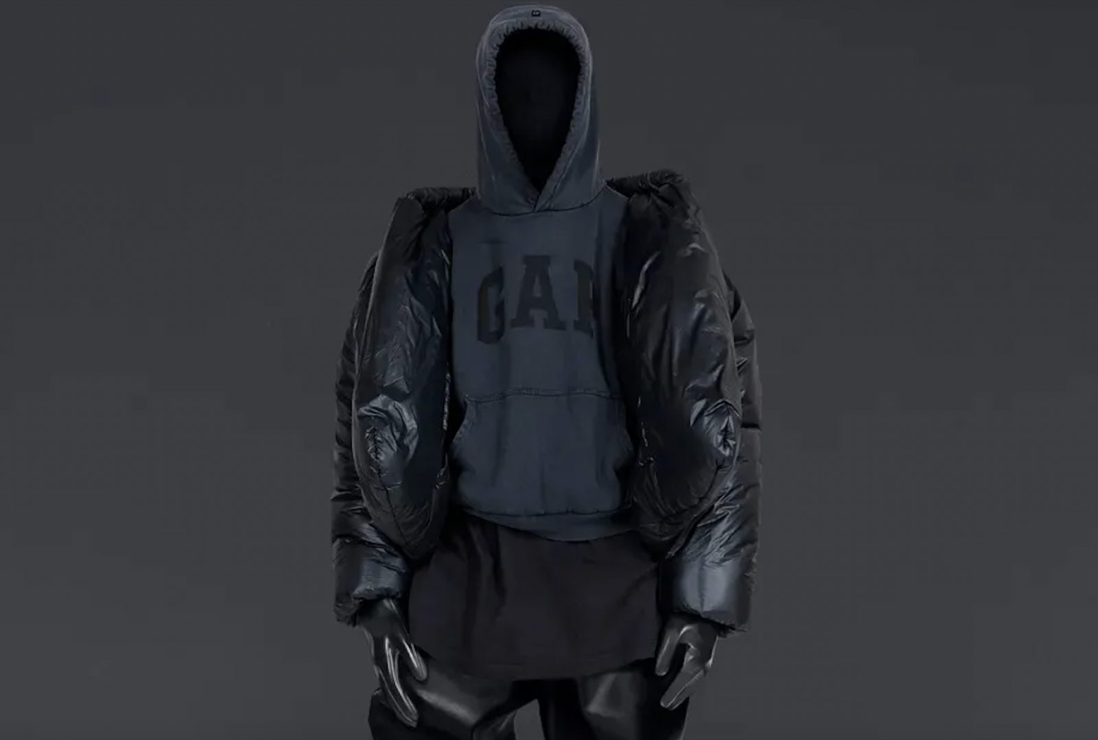 A styled look from the Yeezy Gap collection