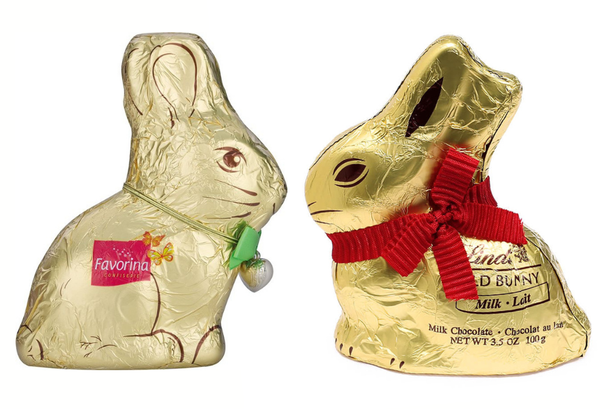 Lidl and Lindt's chocolate bunnies