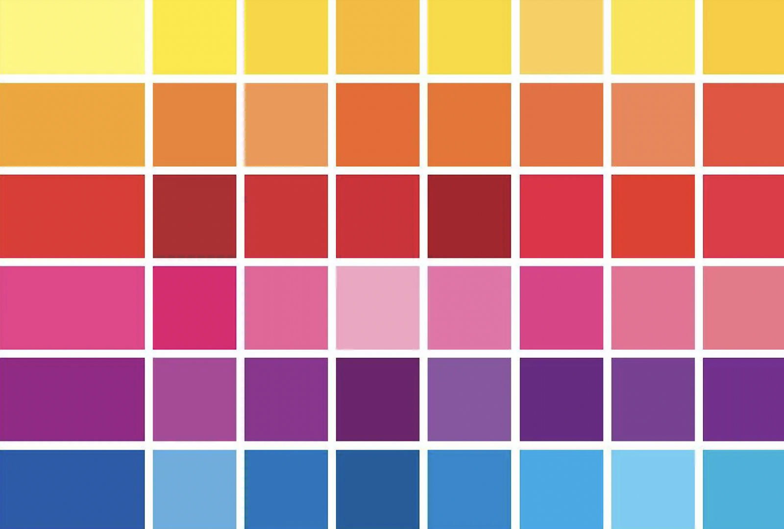 Swatches of colors