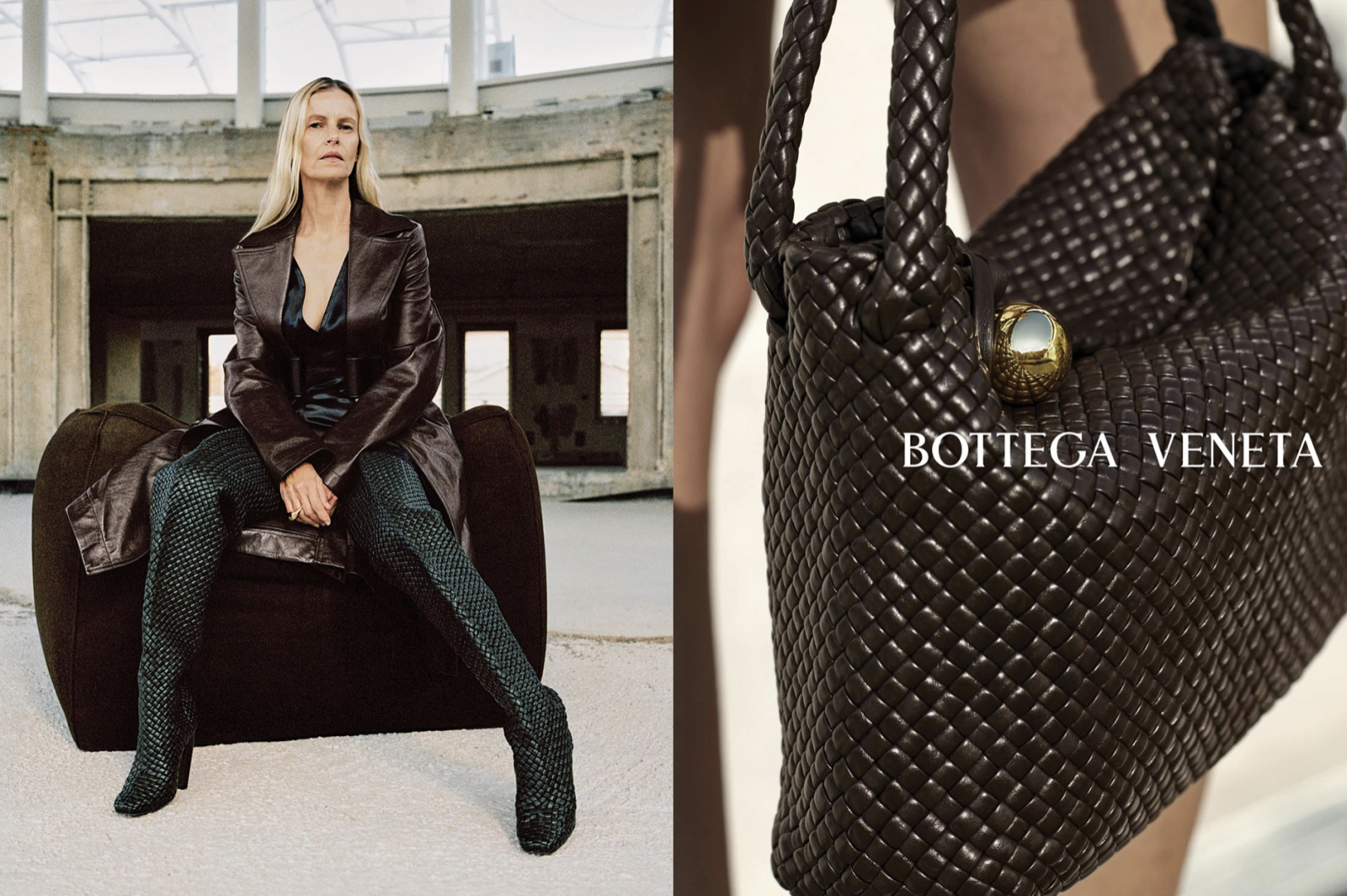 Bottega Veneta Ladies Intrecciato Weave Tote Bag