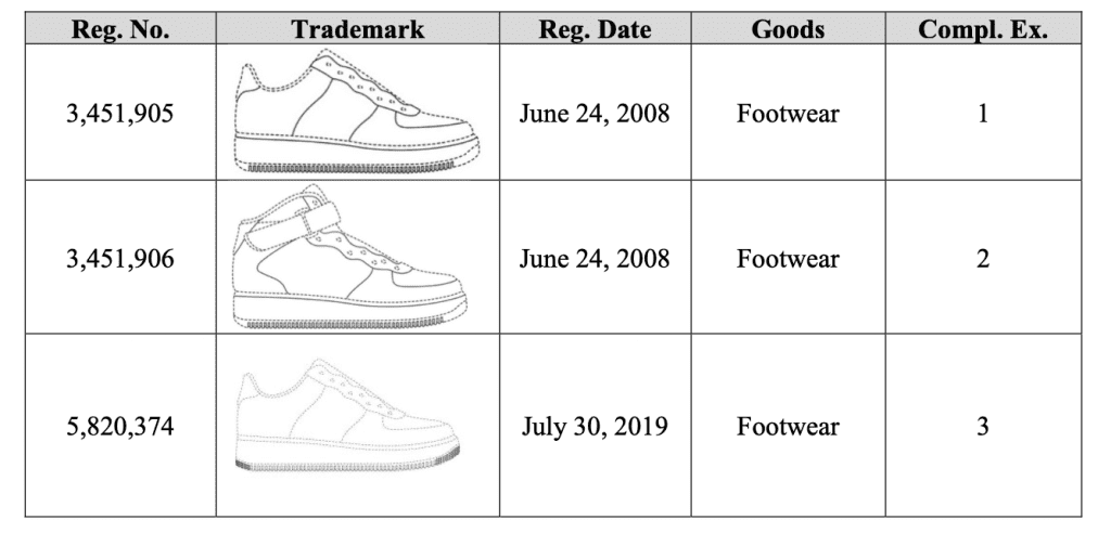 Nike trademarks