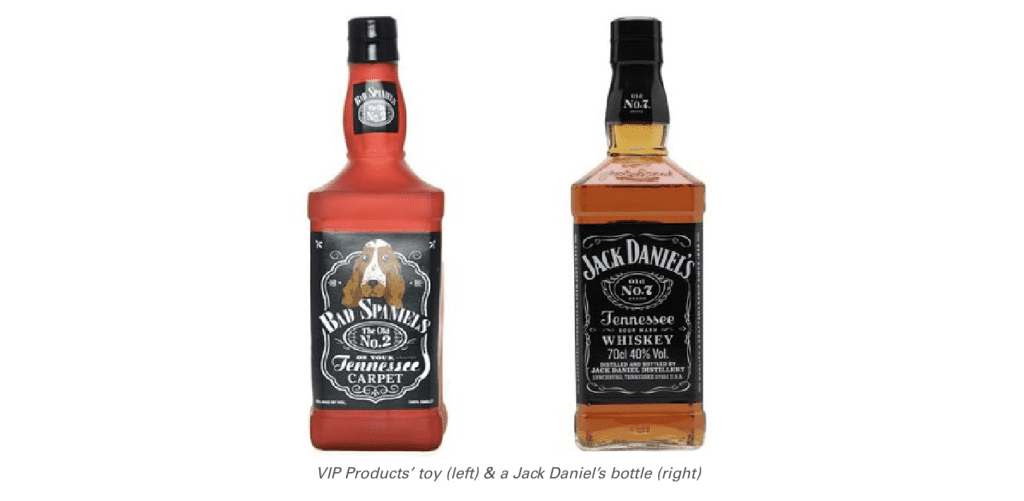 VIP Products' toy and a Jack Daniel's bottle