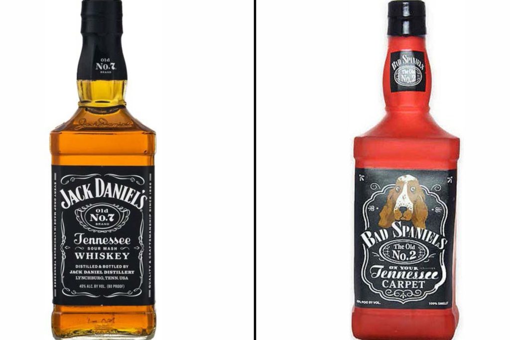 Jack Daniel's bottle and VIP Products toy