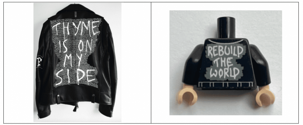 Concannon's jacket and Lego jacket