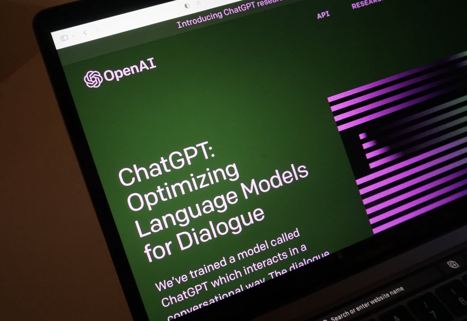 OpenAI's website