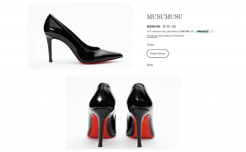 Louboutin defends red-sole trademark