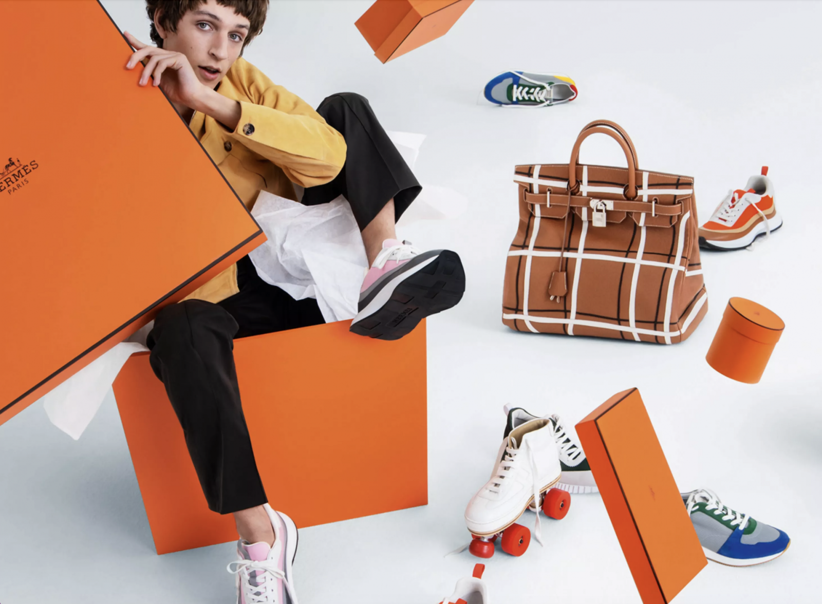 Hermès orange box ad
