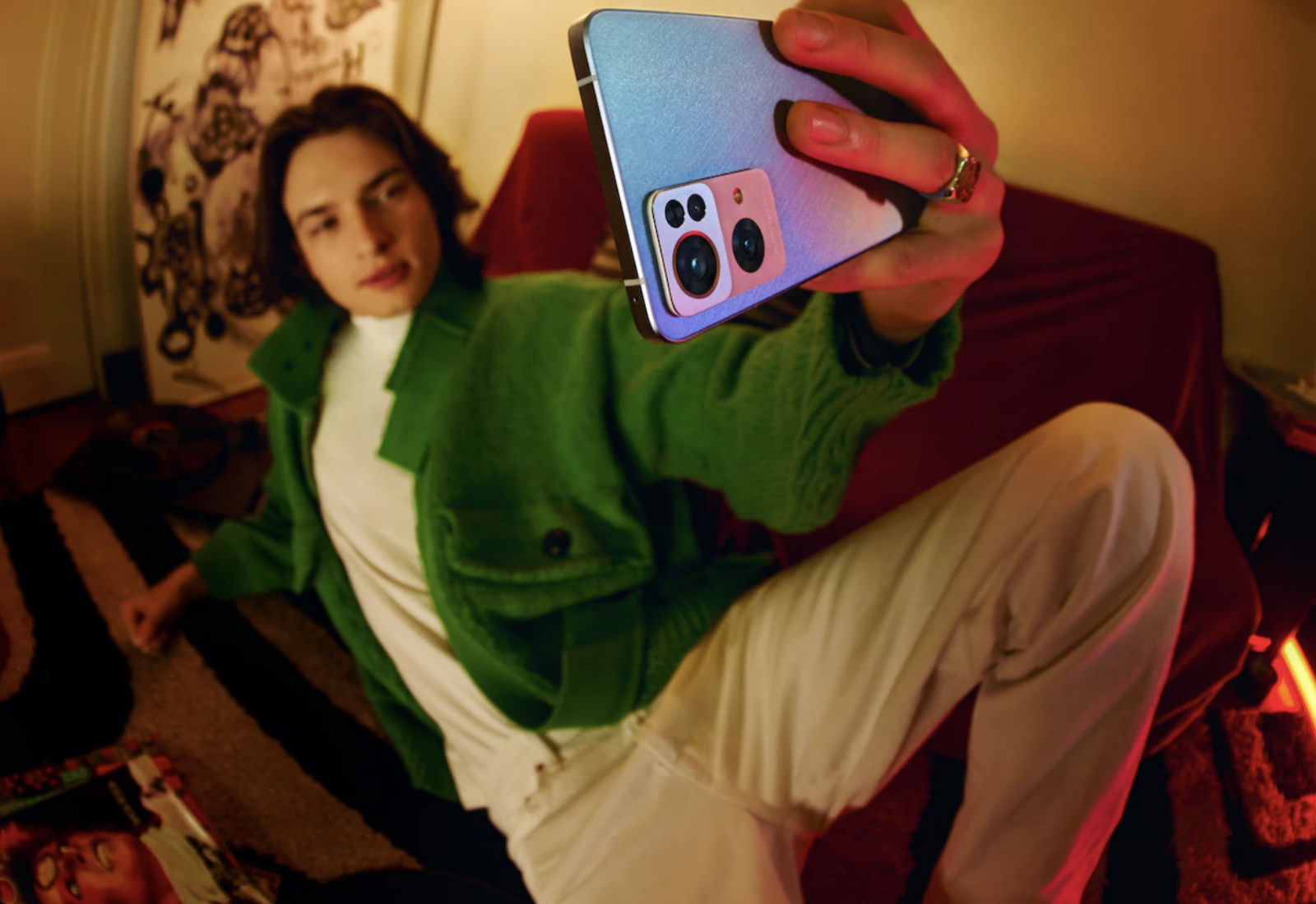 Man taking a selfie