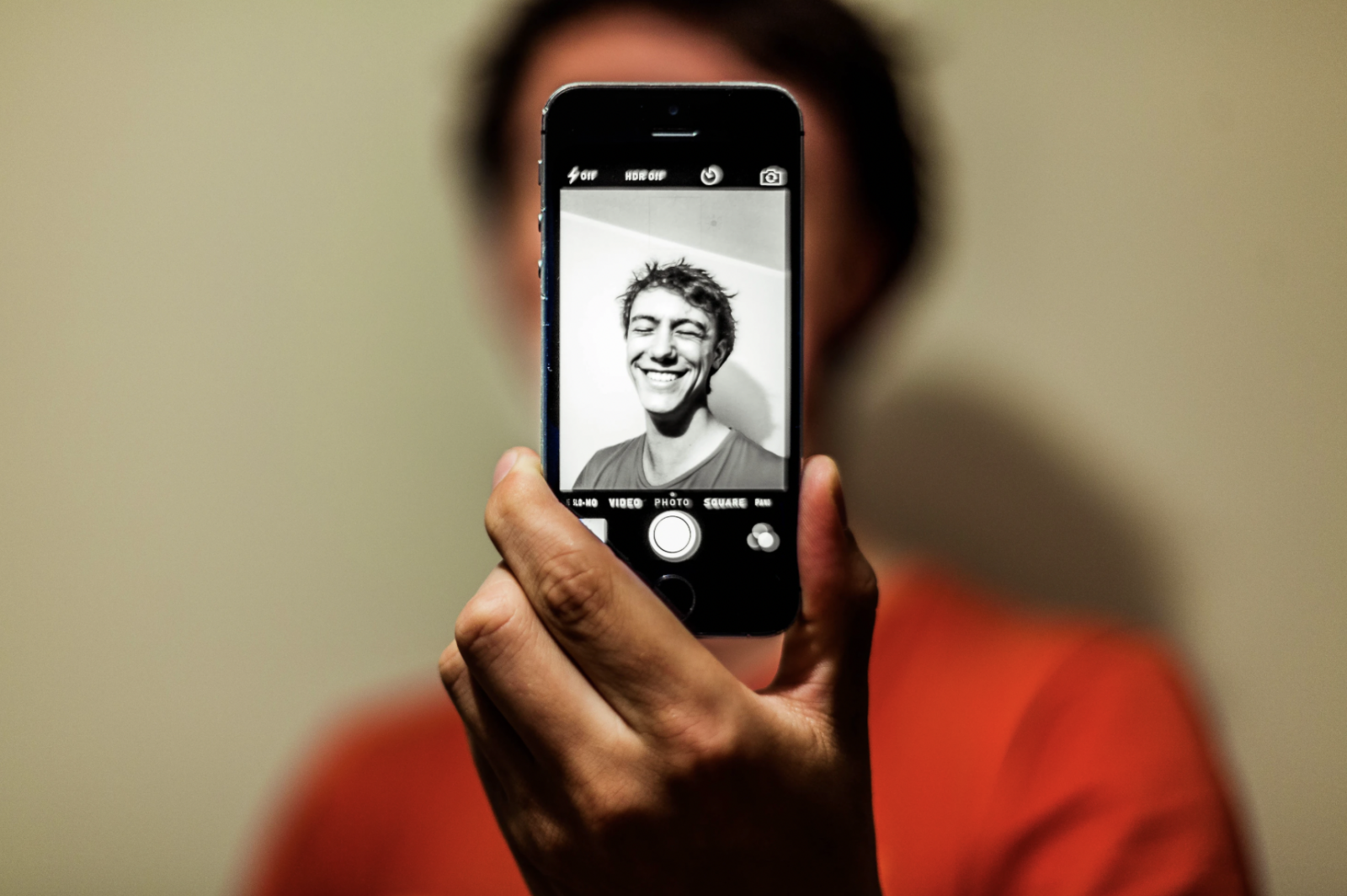 Man talking a selfie