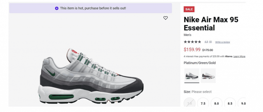 Foot Locker sneaker sale